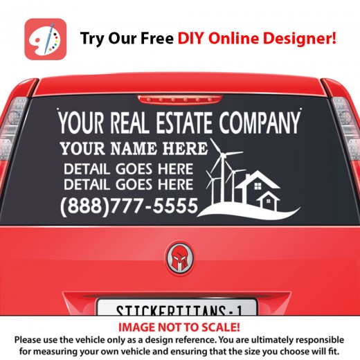 Real Estate Business 05 - Rear Glass Decal